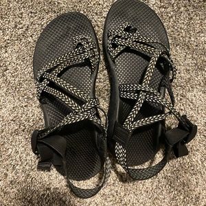 Black and White Size 8 Chacos